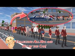 COLLECTING ALL THE NPC AND HIT BY A CAR | SAKURA SCHOOL SIMULATOR