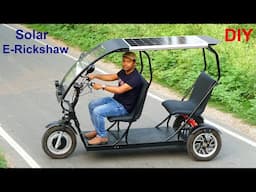 How to Make Mini Solar E-Rickshaw / Homemade Personal Tuk-Tuk