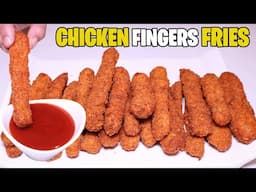 Ramadan Special Crispy Chicken Finger Fries With Homemade Bread Crumbs Recipe By Kitchen With Amna