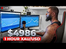 LIVE TRADING XAU/USD: $4986 In 1hour Using Accumulation & Distribution Strategy