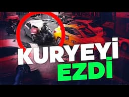 AYNASINI KIRAN KURYEYİ EZDİ!