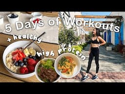 What I Eat & How I Train in a Week | High-Protein Meals + Workout Routine 🗓️