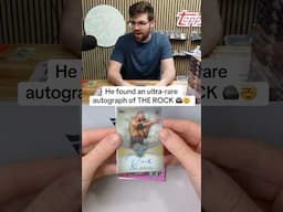 He found an autograph of THE ROCK!!! 🔥🪨