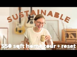 eco apartment tour + reset! thrifted | handmade | vintage