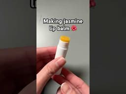 Making my own natural lip balm with jasmine wax #cosmeticchemist #diylipbalm