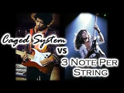 The Most Divisive Topic in Lead Guitar -  Caged vs 3 Note Per String - Pro Guitarist Explains Lesson