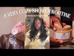 COZY WINTER SHOWER ROUTINE: plus my body care favs to keep you glowing in the cold || Vlogmas Day 5