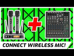 Quick And Easy: How To Hook Up Your Wireless Mic To An Audio Mixer!