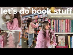 let's do book stuff!! 💝🎄📖 *decorating my book room for christmas + book shopping!*