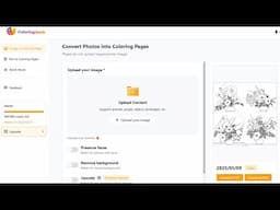 Turn your photos into colouring pages!