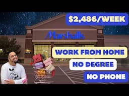 MARSHALLS TJMAXX  PAYING $10,755/MONTH | WORK FROM HOME | REMOTE WORK FROM HOME JOBS | ONLINE JOBS