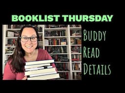 Booklist Thursday - Buddy Read Schedule of Events