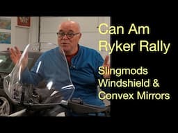 Can Am Ryker Slingmods Windshield and Convex Mirrors