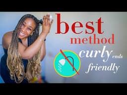 How to wash box braids with CURLY ENDS // No shower + Personalised Product Recommendations!