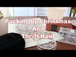 Packing Up Christmas and Thrifting || Slow Living || Relaxing Homemaking