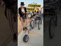 Epic Steampunk Bike Parade – Gears, Goggles & Style! #shorts #bikelife