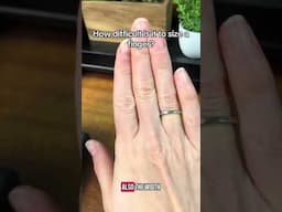 How to measure a finger size for a ring #ringszing #jewelrycrafting #jewellerydesign #cooksongold