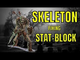 FIXING the SKELETON Stat-block for Dungeons & Dragons 5E - Monster Manual Remastered 🔴#4k LIVE