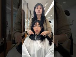 my first haircut in 8 years in korea! #seoul #korea #haircut