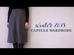 Winter 2018 Capsule Wardrobe | Beginner Minimalist Closet and Lookbook