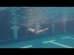 Swimming Skills Level Up: Watch a Little Girl Perfects her Tumble Turn Technique