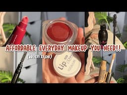 THE ONLY AFFORDABLE MAKEUP YOU NEED FOR EVERYDAY USE!! (with tips)