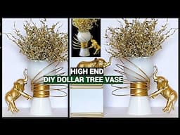 LUXURY DIY DOLLAR TREE HOOP VASE/DIY HOME DECOR