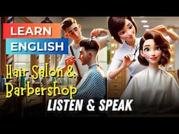 Getting a Haircut | Improve Your English | English Listening Skills - Speaking Skills - Barbershop