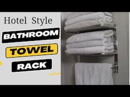 Hotel Style Bathroom Towel Rack