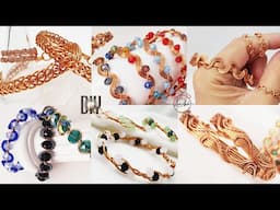 Twisted and wavy bracelet | 6 making bracelets with wire and beads