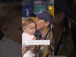 What a moment for Belinda Bencic 🥹 #tennis #mom #wta