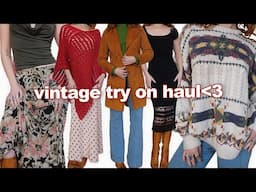 try on thrift haul and styling! *WARNING* incredible vintage finds!