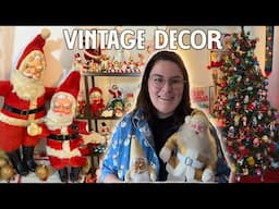 Vintage Christmas Home Decor Tour 2024!