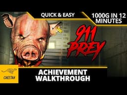 911: Prey - Achievement Walkthrough (1000G IN 12 MINUTES) QUICK & EASY!