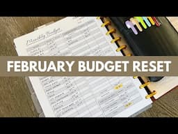 February Monthly Budget Reset Using my Budget Planner #budgetwithme #februarybudget