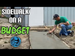 How to Pour Your Own Sidewalk (As Cheap as Possible)