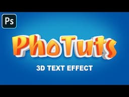 Editable 3D Text Effect in Photoshop Tutorial (Easy & Step By Step)