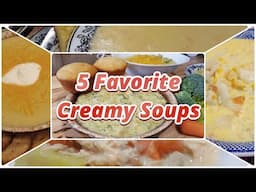 5 Favorite Creamy Soups to Warm Cold Winter Days - The Hillbilly Kitchen #soup #cooking #recipe #diy