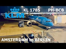 KLM 1785 PH-BCB Boeing 737-8K2 from Amsterdam  to Berlin  #klm