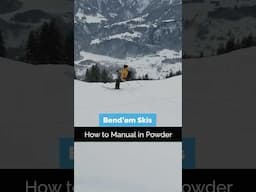 How to Manual in Powder? | Join our Freeride Camp and Learn from the Pros! ⛷️ #shorts #ski #skiing