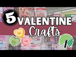 Let's Make Some Crafts for Valentine's Day! Brand New Dollar Tree Crafts and Ideas! DIY Home Decor!