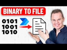 Convert binary data to file in Power Automate Desktop