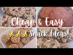 CHEAP + EASY SNACK IDEAS using marked down bananas! Healthy + budget friendly | Lunch box fillers