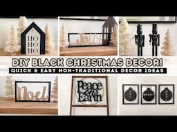 6 Chic Black & Gold Minimalist DIY Christmas Decor Ideas!