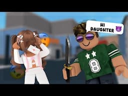 Playing MM2 With My *DAD* again... (FUNNY MOMENTS)