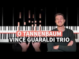 O Tannenbaum - Vince Guaraldi Trio - PIANO TUTORIAL (with chords)