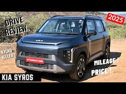 Driving New Kia Syros 2025 SUV Diesel & Petrol | Mileage, Safety, ADAS Features | Syros Drive Review