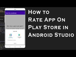 How to Rate App On Play Store in Android Studio | RateApp | Tech Samrat