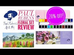 The Best Floral Watercolors? Paul Rubens Florals set of 24 Halfpans Review