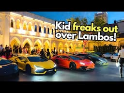 Kid FREAKS OUT Over Revving Huracan! Supercars Send It After Trofeo Supercars Club SG's Xmas Dinner